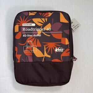 REI Duffle Bag Roadtripper 40 Liter Adventure Travel Tote Sol Geo Raisin NEW